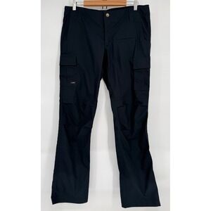 LA Police Gear LAPG Women Stretch Ops Tactical Pants Black Cargo Sz 14 Long